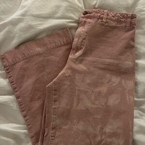 Pilcro Pink Wide Leg Pants